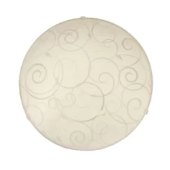Flushmount Ceiling Light With Scroll Swirl Design White - Simple Designs -Lighting Discount Store GUEST 000e4ed8 ebe2 403b b376 7a5f7b7a3bc8