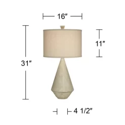 Pacific Coast Lighting Adelis 31" Tall Large Geometric Modern End Table Lamp Beige Faux Bleached Wood Finish Single Living Room Bedroom Bedside House 13 Pacific Coast Lighting Adelis 31" Tall Large Geometric Modern End Table Lamp Beige Faux Bleached Wood Finish Single Living Room Bedroom Bedside House -Lighting Discount Store GUEST 00b989ea b1f7 4392 890c 9f49fb94fa06
