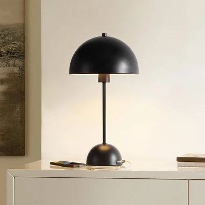 Ixora Table Lamp W/ USB Port - 17.75 Inch Height - TBL4509 - Black - Safavieh 3 Ixora Table Lamp W/ USB Port - 17.75 Inch Height - TBL4509 - Black - Safavieh - Image 3