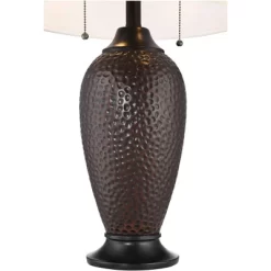 360 Lighting Cody 26" High Industrial Farmhouse Rustic Table Lamps Set Of 2 WiFi Smart Socket Pull Chain Oiled Bronze Finish Living Room Oatmeal Shade 12 360 Lighting Cody 26" High Industrial Farmhouse Rustic Table Lamps Set Of 2 WiFi Smart Socket Pull Chain Oiled Bronze Finish Living Room Oatmeal Shade -Lighting Discount Store GUEST 06b45fb8 4929 4e68 83d2 4a0392569ffb