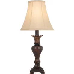 Regency Hill Xavier Traditional Accent Table Lamp 21" High Warm Bronze Urn Footed Base Natural Tone Bell Shade For Bedroom Living Room Bedside Office 14 Regency Hill Xavier Traditional Accent Table Lamp 21" High Warm Bronze Urn Footed Base Natural Tone Bell Shade For Bedroom Living Room Bedside Office -Lighting Discount Store GUEST 07025aee f281 404e 884f 5d4d81965ebe