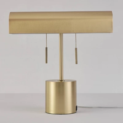 16" 2-Light Blake Table Lamp Matte Brass - Globe Electric 6 16" 2-Light Blake Table Lamp Matte Brass - Globe Electric - Image 6
