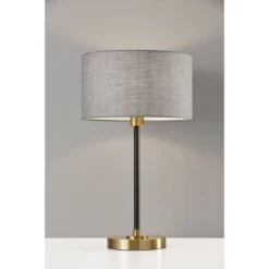 24" Bergen Collection Table Lamp Black - Adesso