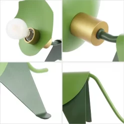 7.5" Gretchen Modern Industrial Iron Triceratops Kids' Lamp (Includes LED Light Bulb) Green - JONATHAN Y -Lighting Discount Store GUEST 1569357e f625 4556 a144 c7cc83ad1601