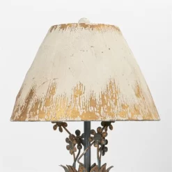 Vintage Metal Table Lamp With Distressed Finish, 34.25" Tall, Elegant Rustic Home Decor Light, 1pc -Lighting Discount Store GUEST 1782cf27 e912 41bb 9f7e 9d3128251380