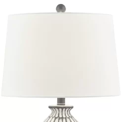 360 Lighting Carlton Modern Table Lamps 28 1/4" Tall Set Of 2 Gray Wash Off White Fabric Drum Shade For Bedroom Living Room Bedside Nightstand Office 10 360 Lighting Carlton Modern Table Lamps 28 1/4" Tall Set Of 2 Gray Wash Off White Fabric Drum Shade For Bedroom Living Room Bedside Nightstand Office -Lighting Discount Store GUEST 198a38a8 57f3 4fe1 bc19 6cfd181410b0