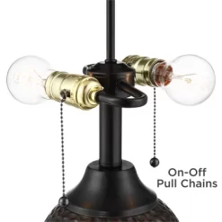 360 Lighting Cody 26" High Industrial Farmhouse Rustic Table Lamps Set Of 2 WiFi Smart Socket Pull Chain Oiled Bronze Finish Living Room Oatmeal Shade 11 360 Lighting Cody 26" High Industrial Farmhouse Rustic Table Lamps Set Of 2 WiFi Smart Socket Pull Chain Oiled Bronze Finish Living Room Oatmeal Shade -Lighting Discount Store GUEST 1a8f725c c498 491c 9574 1cf3f37dfaaa