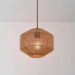Lotus 1-Light Pendant Lighting With Natural Twine Shade - Globe Electric -Lighting Discount Store GUEST 1cd9befd 4a87 45a7 bf70 23614ff20c82