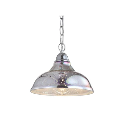 9.75" LED Glass/Metal Adjustable Pendant Chrome - Jonathan Y 2 9.75" LED Glass/Metal Adjustable Pendant Chrome - Jonathan Y - Image 2