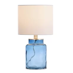 Table Lamp Blue Finish - StyleCraft: Small Bedside Glass Lamp, No Assembly Required, UL Listed -Lighting Discount Store GUEST 2307980a 4477 4031 859e ea4b790ecdfc
