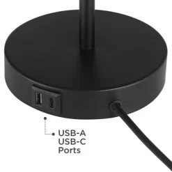 360 Lighting Piper 24" High Gooseneck Small Modern Desk Lamps Set Of 2 USB Port Black Metal Home Office Living Room Charging Bedroom Bedside 11 360 Lighting Piper 24" High Gooseneck Small Modern Desk Lamps Set Of 2 USB Port Black Metal Home Office Living Room Charging Bedroom Bedside -Lighting Discount Store GUEST 2430ed50 2b91 45b5 89eb 2113c901267e