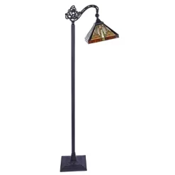 Chloe Lighting Innes Tiffany-Style 1 Light Reading Floor Lamp 11" Wide