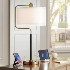 Possini Euro Design Possini Euro Carlyle USB Port And Outlet Modern Desk Lamps Set Of 2 14 Possini Euro Design Possini Euro Carlyle USB Port And Outlet Modern Desk Lamps Set Of 2 -Lighting Discount Store GUEST 27b8b40a 1418 4e83 a4cb 9e02060085ea