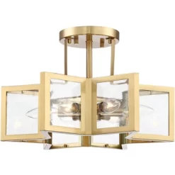 Possini Euro Design Casa Star Modern Ceiling Light Semi Flush Mount Fixture 16" Wide Warm Brass 6-Light Clear Glass For Bedroom Kitchen Living Room 11 Possini Euro Design Casa Star Modern Ceiling Light Semi Flush Mount Fixture 16" Wide Warm Brass 6-Light Clear Glass For Bedroom Kitchen Living Room -Lighting Discount Store GUEST 281e3c51 0dfc 428b bd45 c1cd5c0bcf24