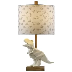 Geometric T-Rex Table Lamp - StyleCraft: Nursery Accent, No Assembly, Polyresin Base