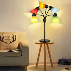 ROTTOGOON Medusa Bedside Table Lamp For Bedroom, Modern Multi Head 5 Shade Lamps, For Night Stands Living Room Kids Room Office -Lighting Discount Store GUEST 2b1ad75a 5c34 4ae2 8850 5e2d6dd25664