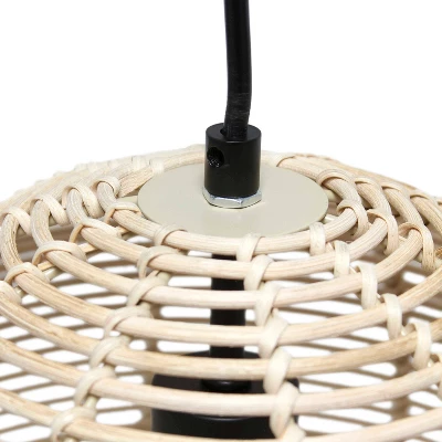 Ball Shaped Rattan Pendant Light Beige - Lalia Home 8 Ball Shaped Rattan Pendant Light Beige - Lalia Home - Image 8