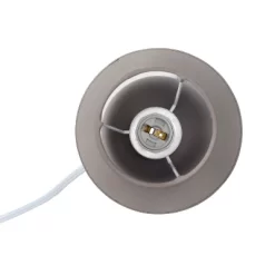 8.66" Petite Ceramic Orb Base Bedside Table Desk Lamp With Matching Tapered Drum Fabric Shade Gray - Creekwood Home 14 8.66" Petite Ceramic Orb Base Bedside Table Desk Lamp With Matching Tapered Drum Fabric Shade Gray - Creekwood Home -Lighting Discount Store GUEST 2d136125 50c7 46c3 8823 d8fda70c40fe