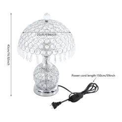 YIYIBYUS Modern Crystal Table Lamp, Luxury Decorative Bedside Lamp -Lighting Discount Store GUEST 2e732985 a9b4 442d 818c 6f47830c50b9