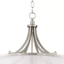 Possini Euro Design Nor Brushed Nickel Pendant Chandelier 23" Wide Modern Double White Organza Shade 6-Light Fixture For Dining Room Kitchen Island 10 Possini Euro Design Nor Brushed Nickel Pendant Chandelier 23" Wide Modern Double White Organza Shade 6-Light Fixture For Dining Room Kitchen Island -Lighting Discount Store GUEST 2f5c0868 66c9 41ba a1f8 920e9fb342f5