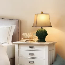 VECELO 25.9 In. Modern Table Lamp, Farmhouse Nightstand Bedside Lamp For Living Room Or Bedroom, Green -Lighting Discount Store GUEST 351bbd9c 9888 4a1e 92c5 a305f025ca89