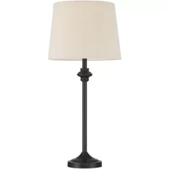 360 Lighting Lynn Modern Industrial Buffet Table Lamps 26" High Set Of 2 Dark Bronze Metal Oatmeal Drum Shade For Bedroom Living Room Bedside Office 13 360 Lighting Lynn Modern Industrial Buffet Table Lamps 26" High Set Of 2 Dark Bronze Metal Oatmeal Drum Shade For Bedroom Living Room Bedside Office -Lighting Discount Store GUEST 372f41b5 50b5 4d31 87b1 aba8628b9618