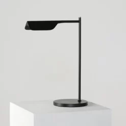 Brightech Leaf Modern Dimmable (Includes LED Light Bulb) Wireless Charging Swing Arm Arc Desk Table Lamp Matte Black