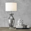 NuLOOM Gardner 22" Iron Table Lamp Lighting - Nickel 22" H X 10" W X 10" D