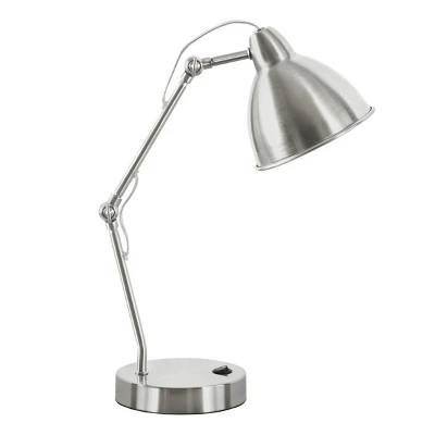 Industrial Task Lamp With USB Port And Adjustable Arm, Nightstand Or Desk Light With Rocker Switch For Home Office Or Study–The Pop Home 2 Industrial Task Lamp With USB Port And Adjustable Arm, Nightstand Or Desk Light With Rocker Switch For Home Office Or Study–The Pop Home - Image 2