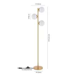 Devlyn 3 Light 62" Floor Lamp - FLL4104 - Gold - Safavieh -Lighting Discount Store GUEST 3dd46ddd 2111 453e adf8 3800389f6b3a