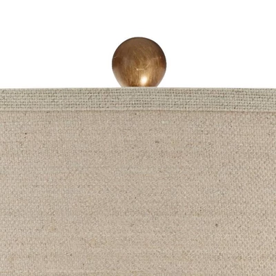 Possini Euro Design Kingston Modern Mid Century Table Lamp 32 3/4" Tall White Grooved Patterned Ceramic Taupe Drum Shade For Bedroom Living Room House 2 Possini Euro Design Kingston Modern Mid Century Table Lamp 32 3/4" Tall White Grooved Patterned Ceramic Taupe Drum Shade For Bedroom Living Room House - Image 2