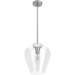 1-Light Vidria Pendant Brushed Nickel - Hunter Fan -Lighting Discount Store GUEST 44c41c1c 843e 4ab9 9985 6a75c1192a19