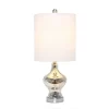 Paseo Mercury Table Lamp With Fabric Shade Silver - Lalia Home