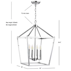 16" Metal Pagoda Lantern Pendant (Includes LED Light Bulb) - JONATHAN Y -Lighting Discount Store GUEST 4678e39e f787 420b b476 d52b6317867f