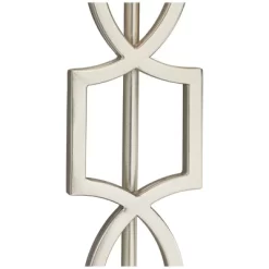 360 Lighting Evan Modern Table Lamps 28 1/2" Tall Set Of 2 Brushed Nickel With USB Charging Port White Rectangular Shade For Bedroom Living Room House -Lighting Discount Store GUEST 4726fb75 f3c0 4ce2 8d19 088330a59566