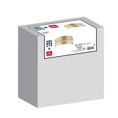 Globe Electric Aurora 2-Light Soft Gold Flush Mount Ceiling Light With Inner Frosted Shade - Novogratz X Globe 5 Globe Electric Aurora 2-Light Soft Gold Flush Mount Ceiling Light With Inner Frosted Shade - Novogratz X Globe - Image 5