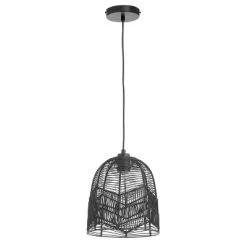 10" 1-Light Zola Pendant Rattan Black - River Of Goods -Lighting Discount Store GUEST 48df7a0c feea 45d7 bd59 7dede4850dd1