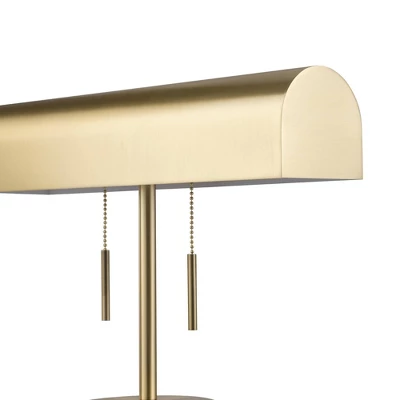 16" 2-Light Blake Table Lamp Matte Brass - Globe Electric 4 16" 2-Light Blake Table Lamp Matte Brass - Globe Electric - Image 4