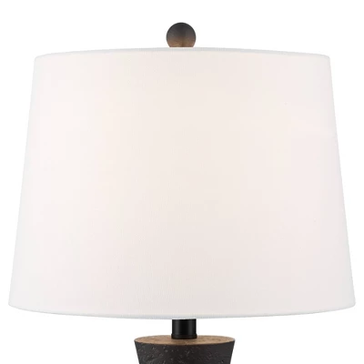 360 Lighting Fiona 24 1/2" High Mid Century Modern Table Lamps Set Of 2 USB Port Black Metal White Shade Living Room Charging Bedroom Bedside House 6 360 Lighting Fiona 24 1/2" High Mid Century Modern Table Lamps Set Of 2 USB Port Black Metal White Shade Living Room Charging Bedroom Bedside House - Image 6