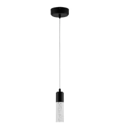 4.75" LED 1-Light Bolha Bubble Acrylic/Iron Minimalist Pendant Black - JONATHAN Y -Lighting Discount Store GUEST 4c352014 58b1 4666 99af 13e1bbcaba08