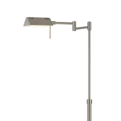 45" X 61" Adjustable Metal Clemson Pharmacy Swing Arm Floor Lamp (Includes LED Light Bulb) Brushed Steel - Cal Lighting -Lighting Discount Store GUEST 4d9ec049 f1e5 4339 8d47 99c1bfeaf211