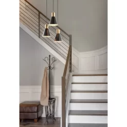 15" Metal Apollo Pendant (Includes Energy Efficient Light Bulb) Black - JONATHAN Y -Lighting Discount Store GUEST 4e511d68 1e09 46b6 833d 637f0692e877