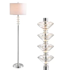 JONATHAN Y Mia Crystal/Metal LED Floor Lamp -Lighting Discount Store GUEST 51ef6820 f60a 4a9c bc19 01b2a2762e73