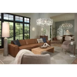 Possini Euro Design Elita Mid Century Modern Coastal 64 1/2" Tall Standing Floor Lamp Foot Switch Natural Hammered Pattern Living Room Bedroom House -Lighting Discount Store GUEST 5761b926 1844 4522 9c77 b54cdb684bb0