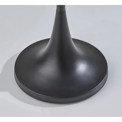 Adesso Eli Floor Lamp Black: 60" Tall, White Linen Shade, 3-Way Rotary Switch, UL Listed 1 Adesso Eli Floor Lamp Black: 60" Tall, White Linen Shade, 3-Way Rotary Switch, UL Listed