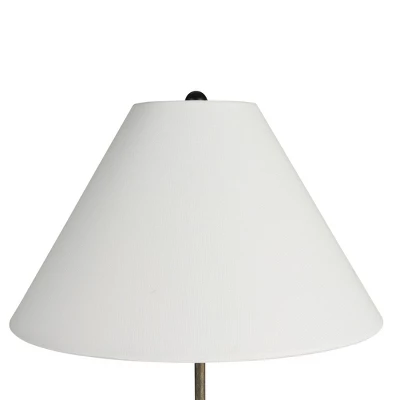 Nourison 28" Black Wrought Iron Heritage Metal Slim Tripod Table Lamp 4 Nourison 28" Black Wrought Iron Heritage Metal Slim Tripod Table Lamp - Image 4