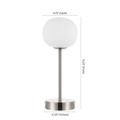 JONATHAN Y 12.25" Natalia Modern Minimalist Iron Rechargeable Integrated LED Table Lamp Nickel/White : Touch Sensor, 3-Way Dimmable 2 JONATHAN Y 12.25" Natalia Modern Minimalist Iron Rechargeable Integrated LED Table Lamp Nickel/White : Touch Sensor, 3-Way Dimmable - Image 2