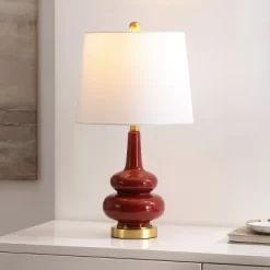 Evie Table Lamp - 23 Inch Height - TBL4610 - Cranberry - Safavieh -Lighting Discount Store GUEST 5b4cea52 2103 4fb4 b0ee 69b3257f4688