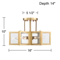 Possini Euro Design Casa Star Modern Ceiling Light Semi Flush Mount Fixture 16" Wide Warm Brass 6-Light Clear Glass For Bedroom Kitchen Living Room 14 Possini Euro Design Casa Star Modern Ceiling Light Semi Flush Mount Fixture 16" Wide Warm Brass 6-Light Clear Glass For Bedroom Kitchen Living Room -Lighting Discount Store GUEST 5c0b3116 7e4d 4961 93f4 b249f0d41d17