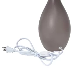 18.11" Traditional Standard Ceramic Dewdrop Table Desk Lamp With Matching Fabric Shade Gray - Creekwood Home 8 18.11" Traditional Standard Ceramic Dewdrop Table Desk Lamp With Matching Fabric Shade Gray - Creekwood Home -Lighting Discount Store GUEST 60f62469 f426 42b0 bb72 b8988ed2a041